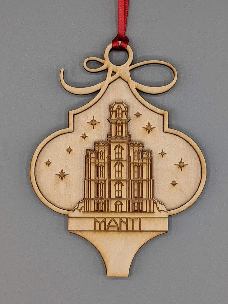 Arabesque Utah Temple Ornaments 2 layer