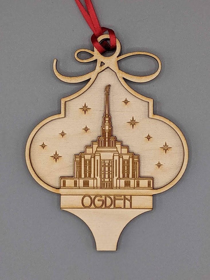 Arabesque Utah Temple Ornaments 2 layer