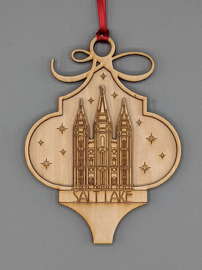 Arabesque Utah Temple Ornaments 2 layer