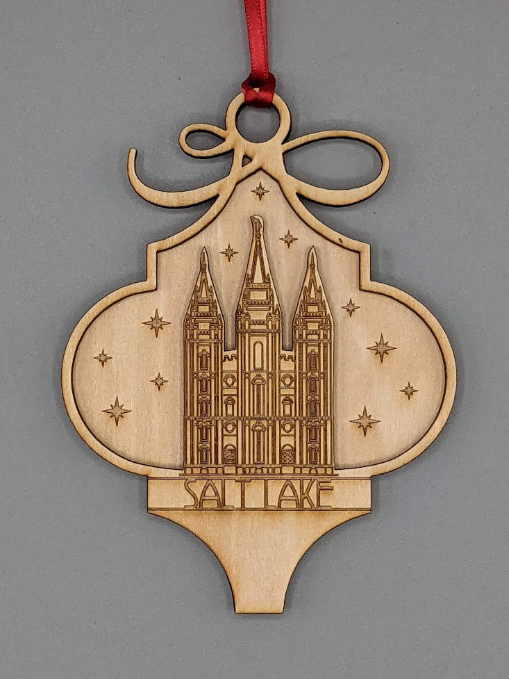 Arabesque Utah Temple Ornaments 2 layer
