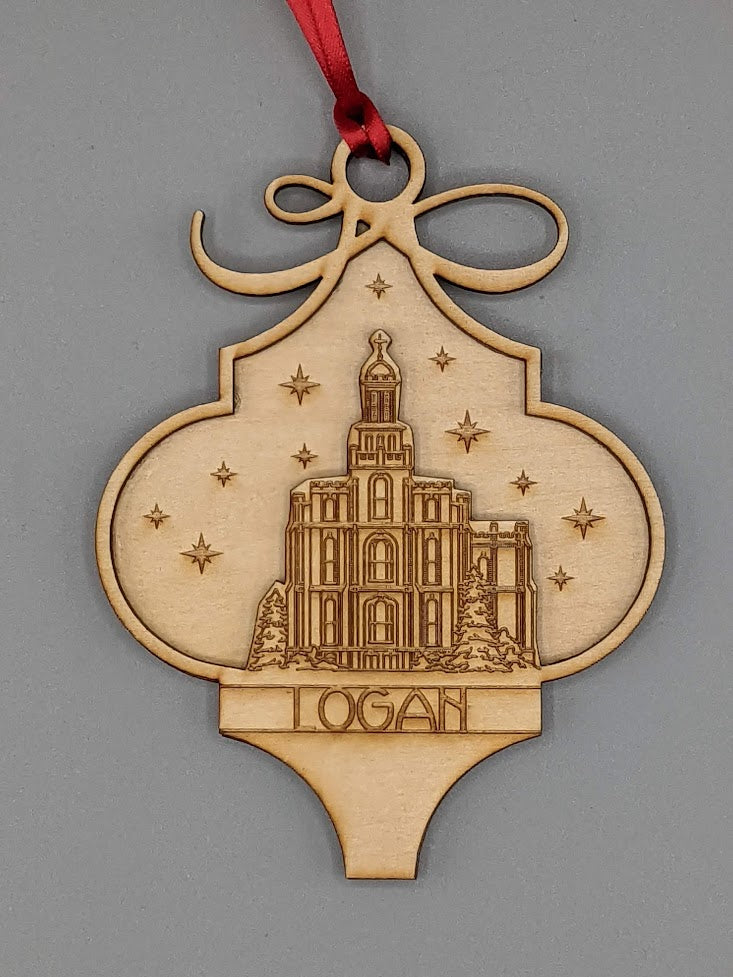 Arabesque Utah Temple Ornaments 2 layer