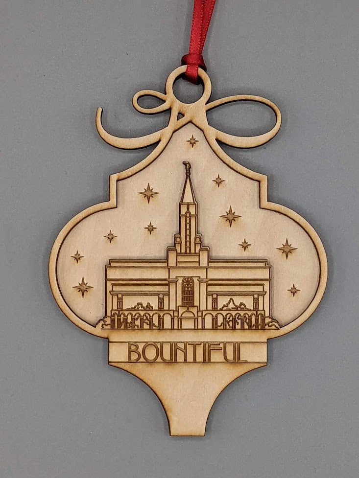 Arabesque Utah Temple Ornaments 2 layer