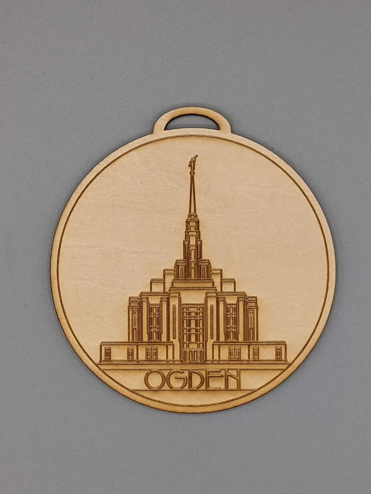 Circle Utah Temple Ornaments