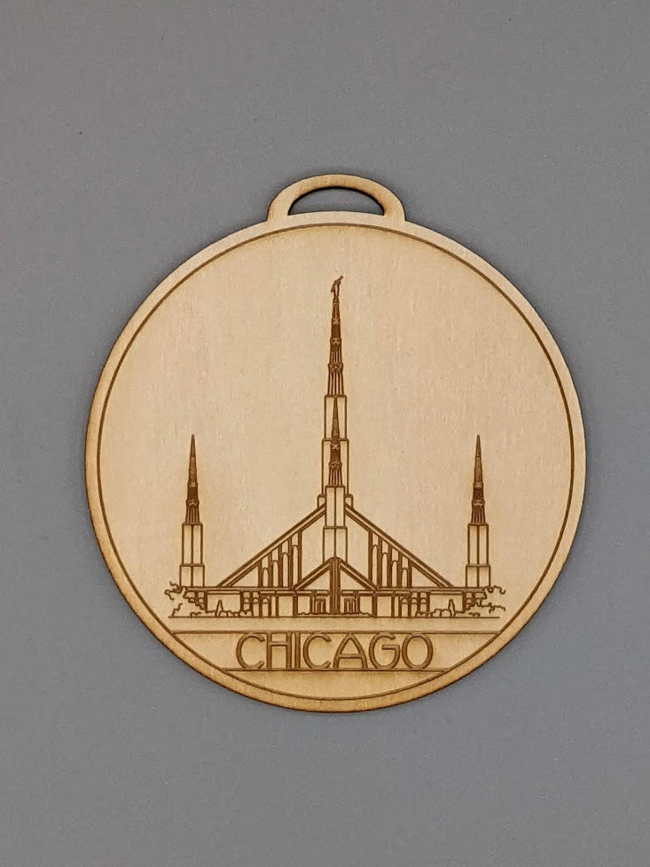 Circle USA excluding Utah Temple Ornaments