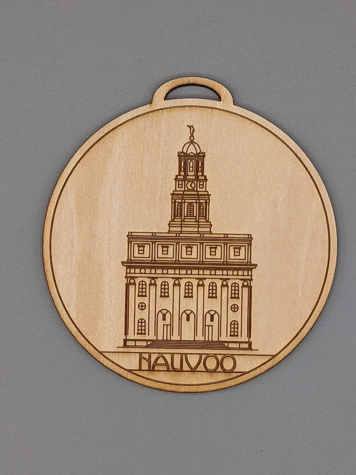 Circle USA excluding Utah Temple Ornaments