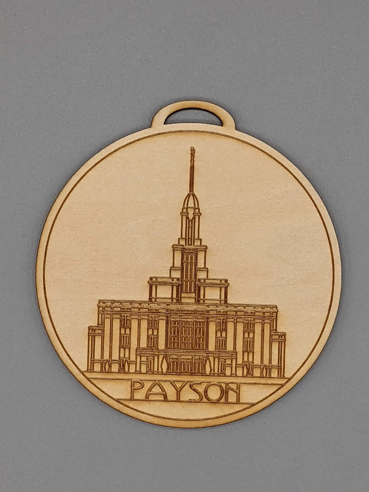 Circle Utah Temple Ornaments