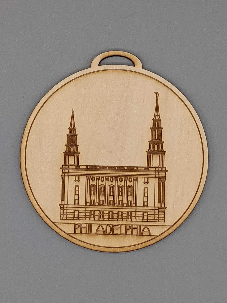 Circle USA excluding Utah Temple Ornaments