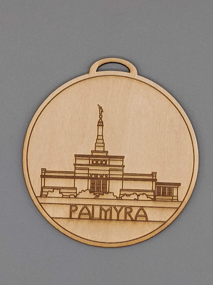 Circle USA excluding Utah Temple Ornaments