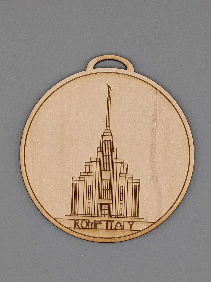Circle Outside USA Temple Ornaments