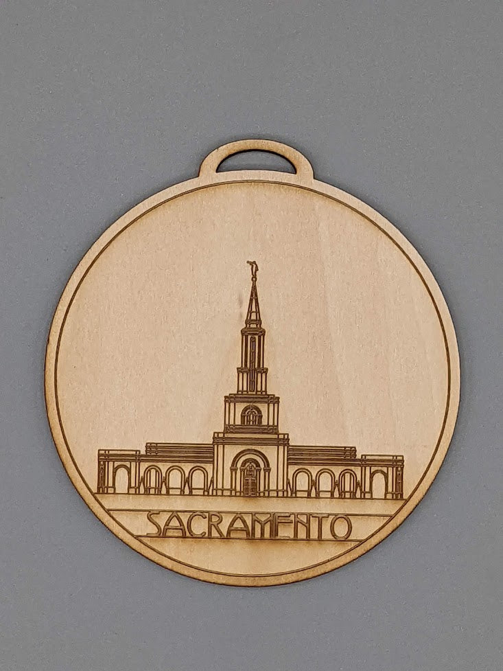 Circle USA excluding Utah Temple Ornaments