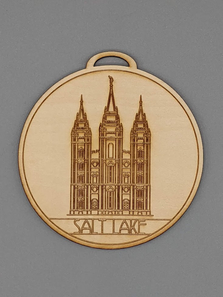 Circle Utah Temple Ornaments