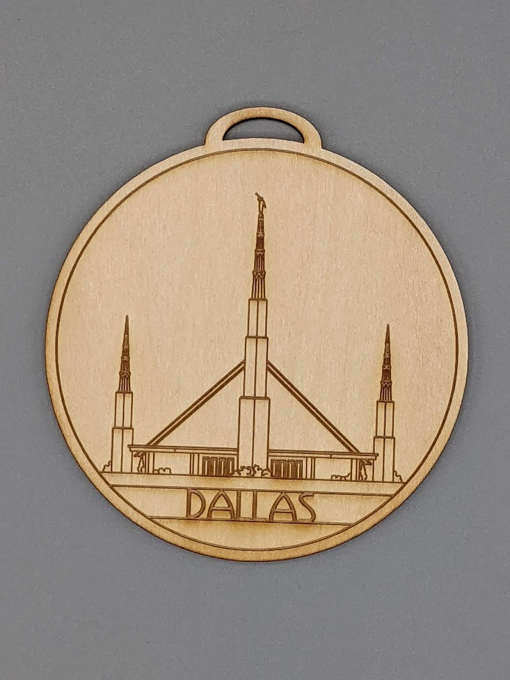 Circle USA excluding Utah Temple Ornaments