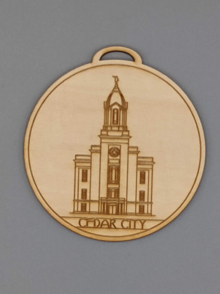 Circle Utah Temple Ornaments