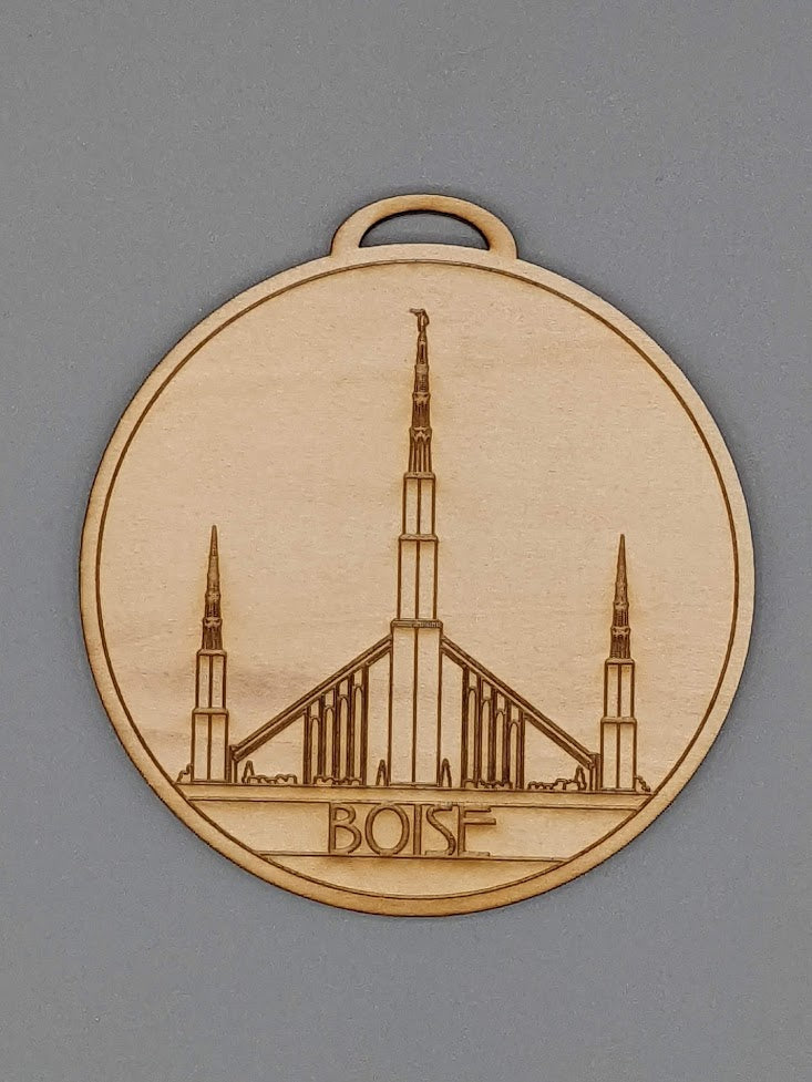 Circle USA excluding Utah Temple Ornaments