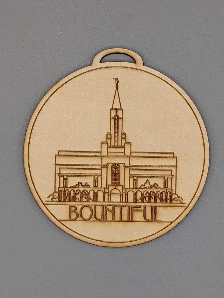 Circle Utah Temple Ornaments