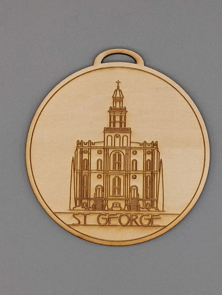 Circle Utah Temple Ornaments