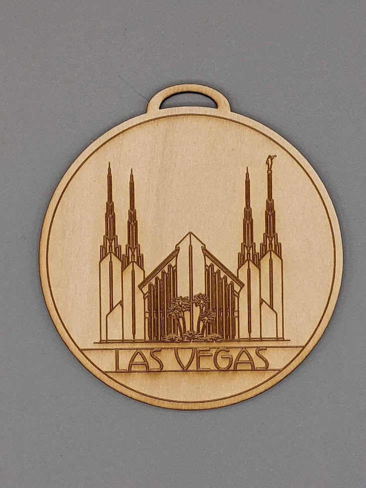 Circle USA excluding Utah Temple Ornaments