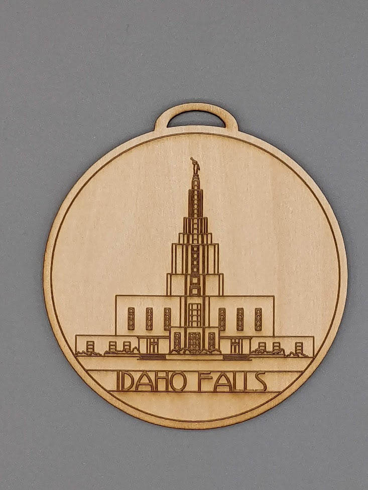 Circle USA excluding Utah Temple Ornaments