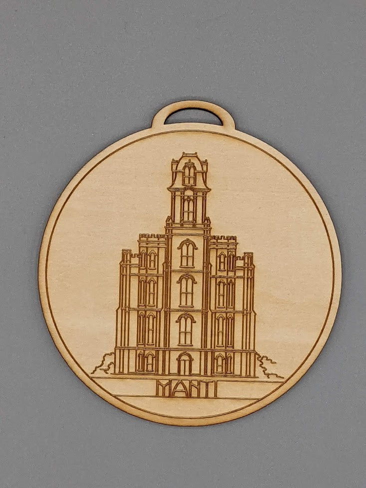 Circle Utah Temple Ornaments