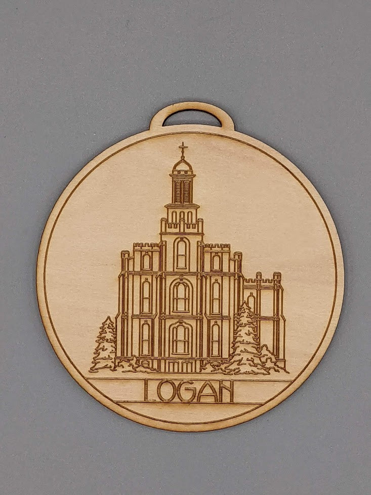 Circle Utah Temple Ornaments