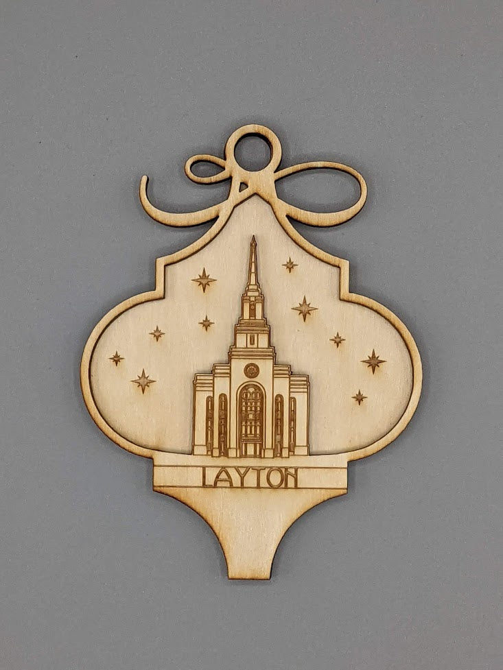 Arabesque Utah Temple Ornaments 2 layer