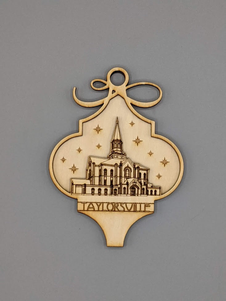 Arabesque Utah Temple Ornaments 2 layer