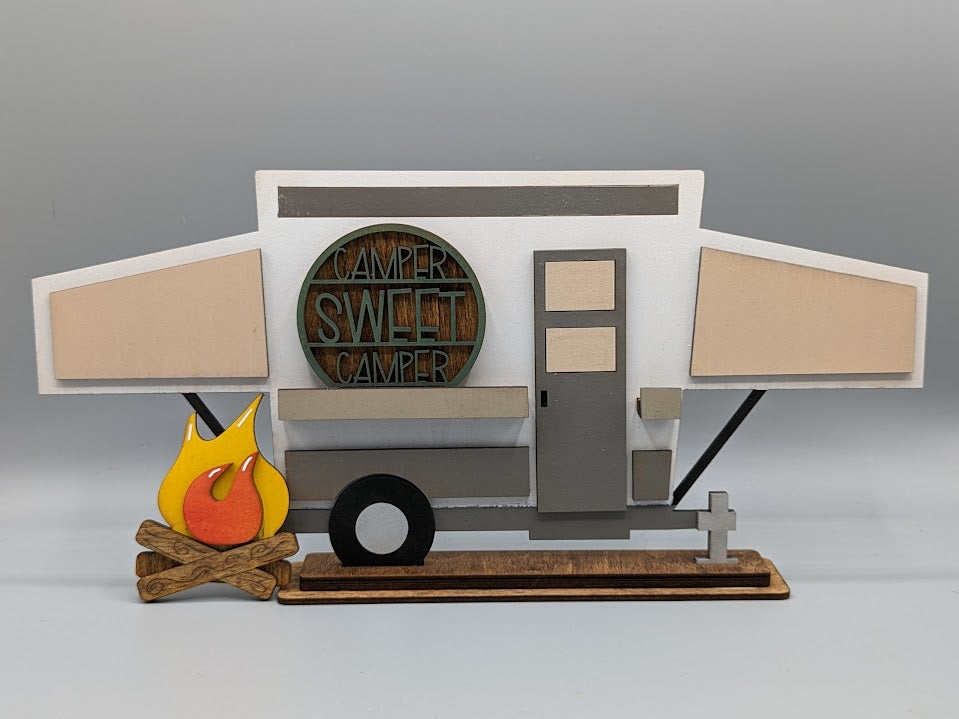 Campers for Interchangeable Display Items