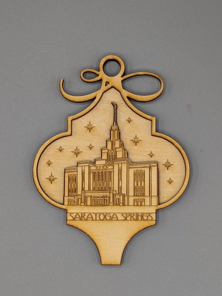 Arabesque Utah Temple Ornaments 2 layer