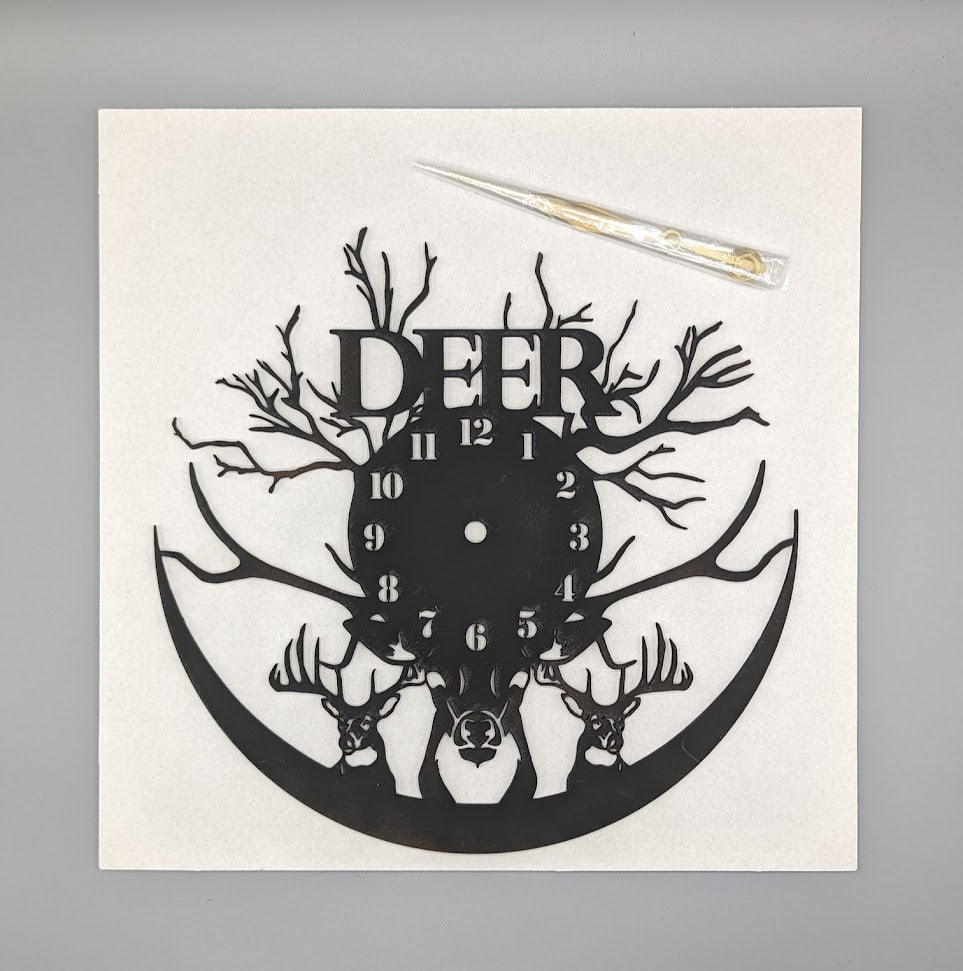 Deer with Tree Clock