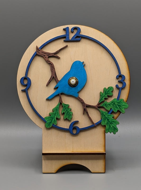 Bird on a Branch Clock