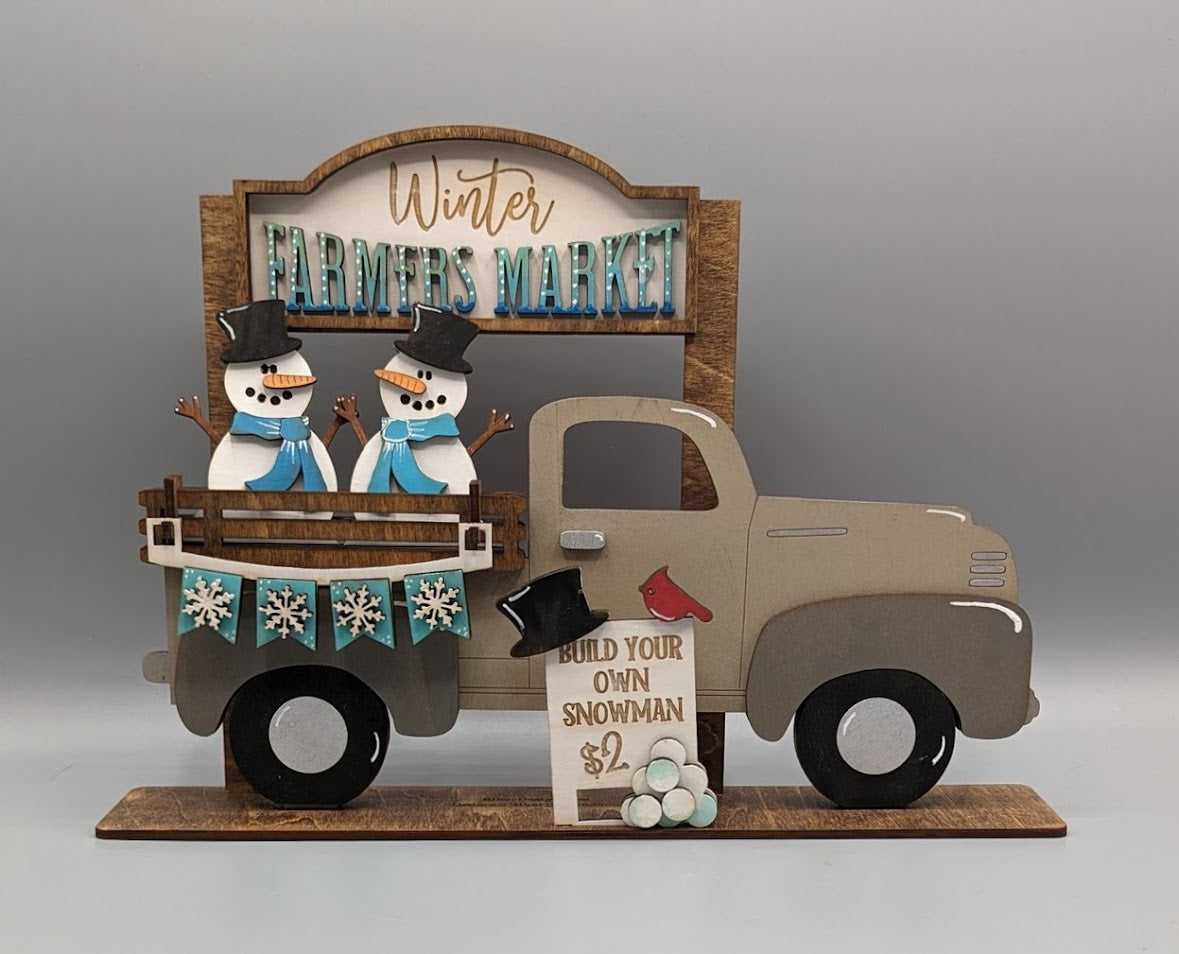 Snowman Winter add on for Truck/Crate