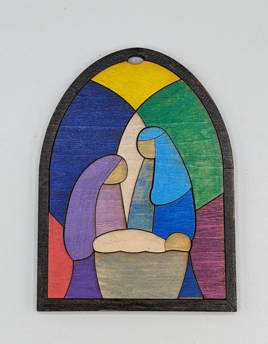 Stained Glass Look Nativity