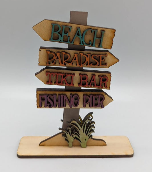 Beach Sign Stand Alone for Truck