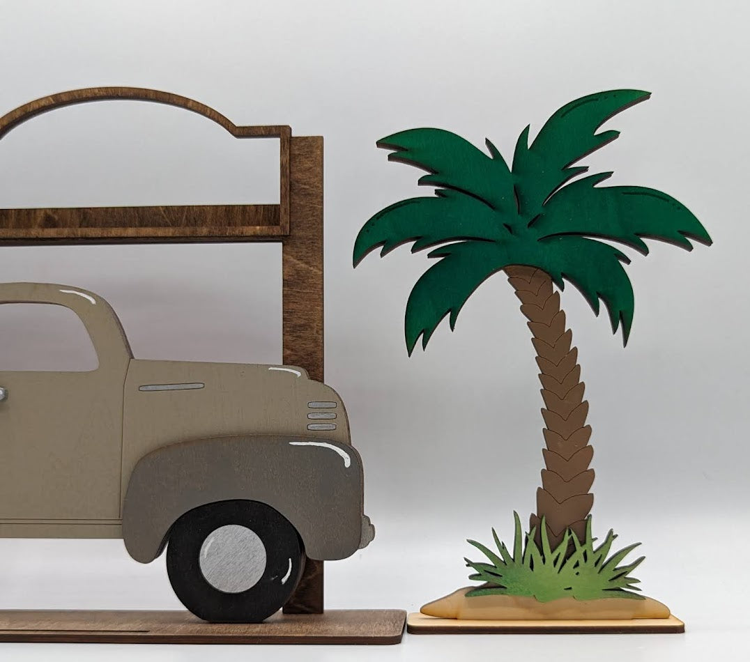 Palm Tree Stand Alone for Truck