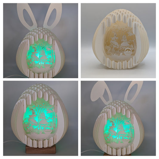 14-Girl & Bunny Paper Globe