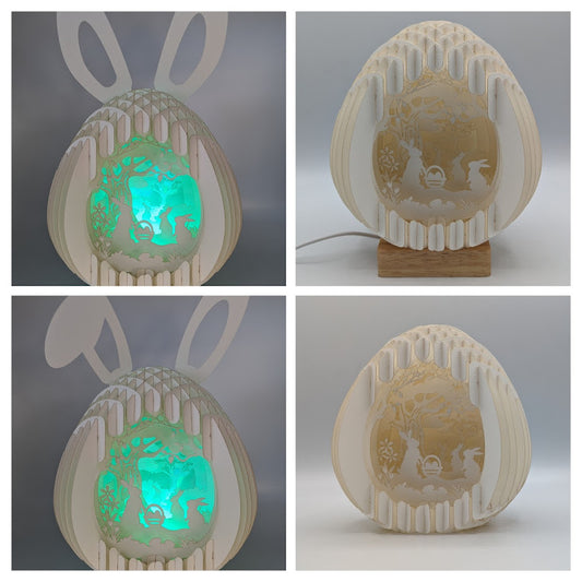 15-Bunnies in Forest Paper Globe