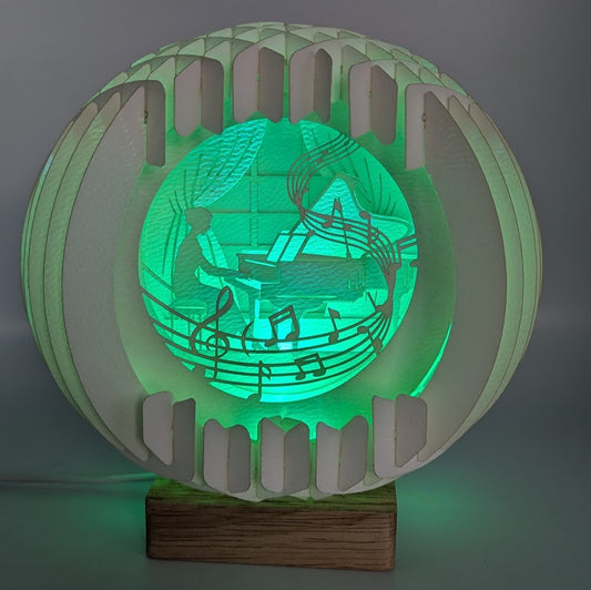 11-Piano Paper Globe