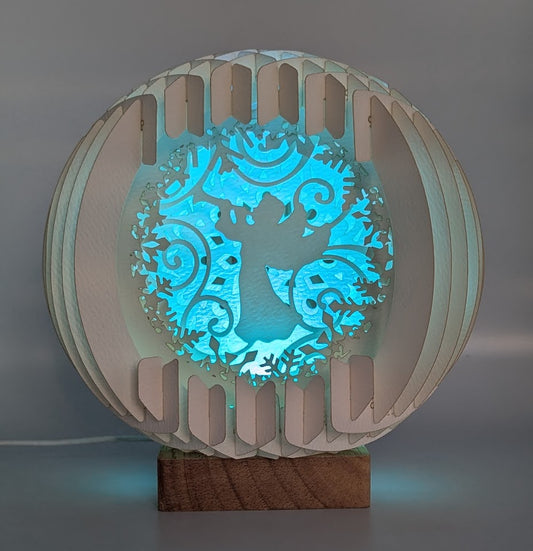 17-Winter Angel Paper Globe