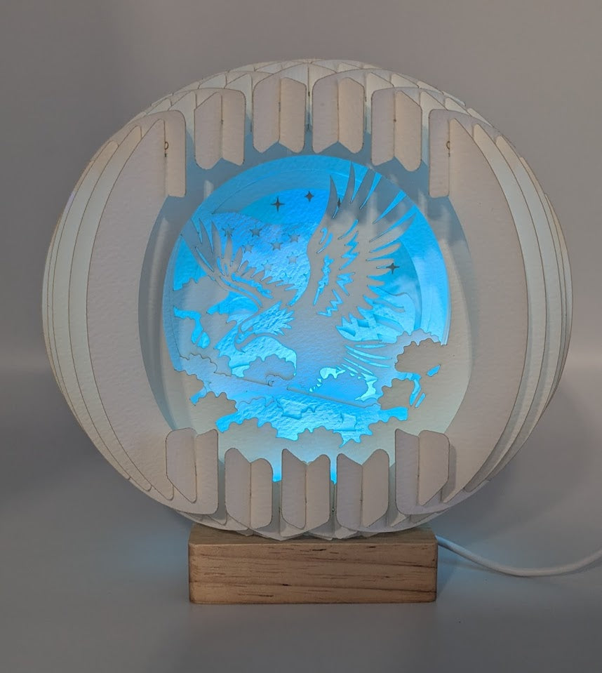 20-Eagle Paper Globe