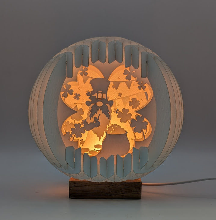 31-Lucky Gnome Paper Globe