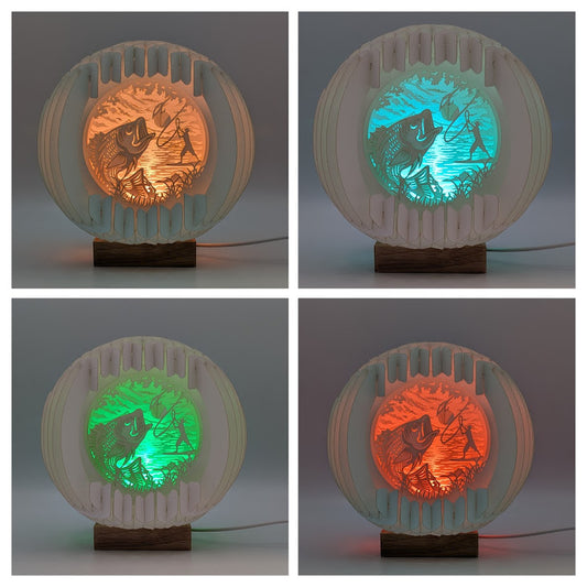 35-Fly Fishing Paper Globe