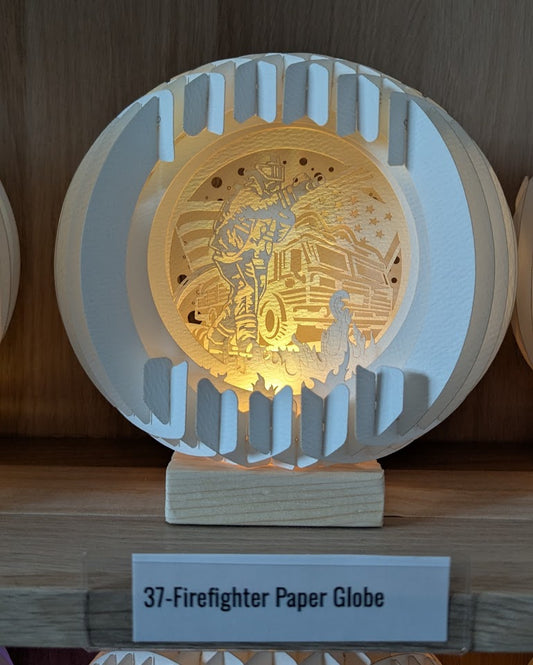37-Firefighter Paper Globe