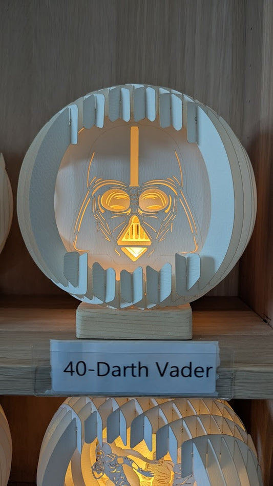 40-Darth Vader  Paper Globe