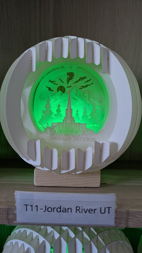 T11-Jordan River UT Paper Globe