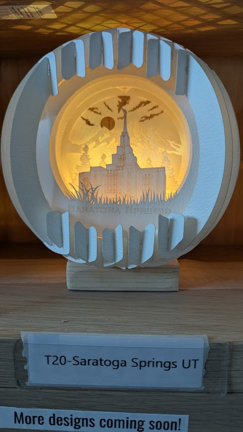 T20-Saratoga Springs UT Paper Globe