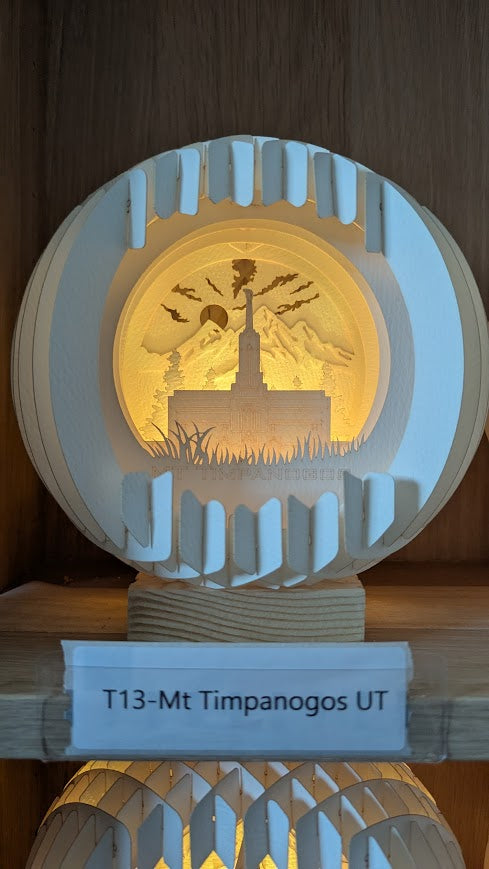 T13-Mt Timpanogos UT Paper Globe
