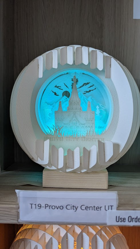 T19-Provo City Center UT Paper Globe
