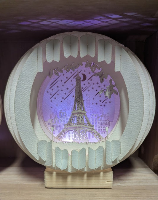 44-Eiffel Tower Paper Globe