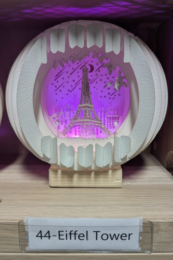 44-Eiffel Tower Paper Globe