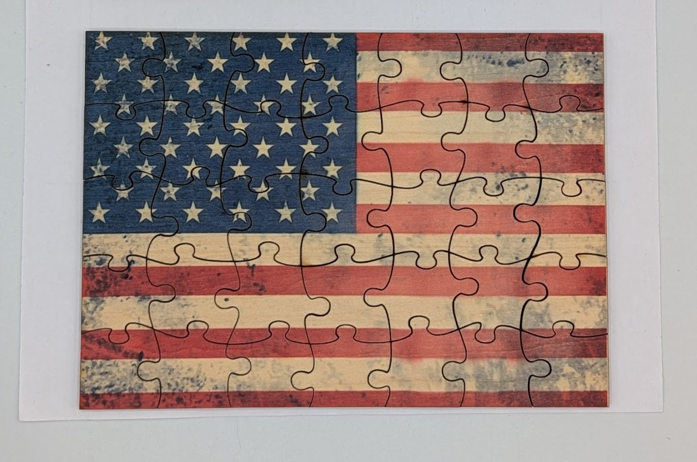 USA Flag 5"x7" 35 pc Puzzle
